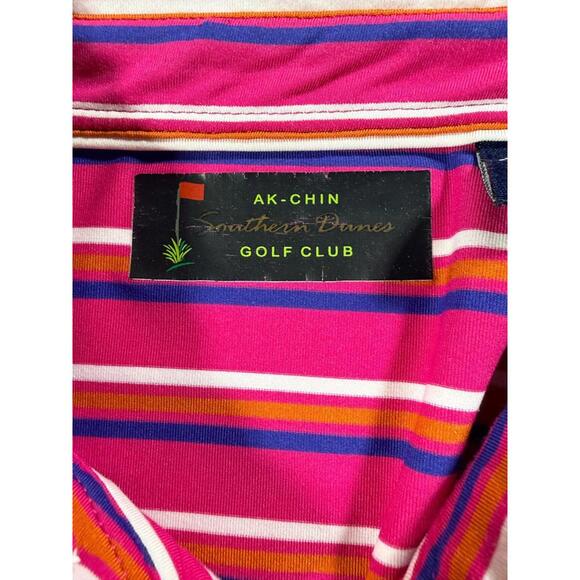 Ak-Chin Southern Dunes Golf Club Striped Golf Men Shirt Size Medium - Picture 4 of 9